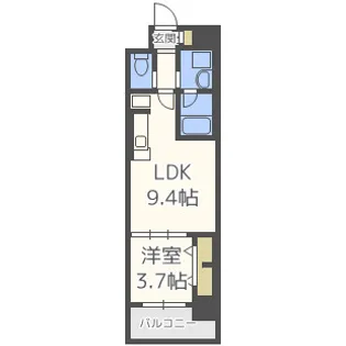 アーバネックス北久宝寺【4階】の間取り