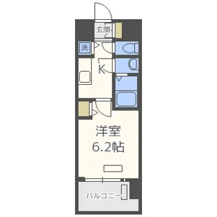 プレサンス難波セレクト【5階】の間取り