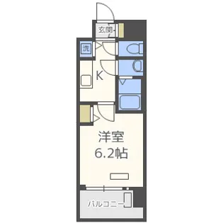 プレサンス難波セレクト【7階】の間取り