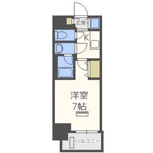 レオンコンフォート北浜【4階】の間取り