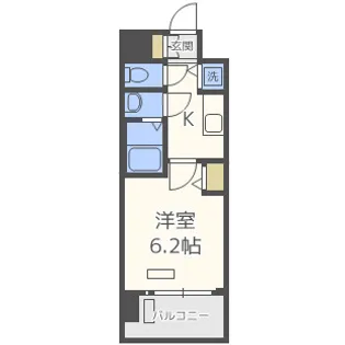 プレサンス難波セレクト【9階】の間取り