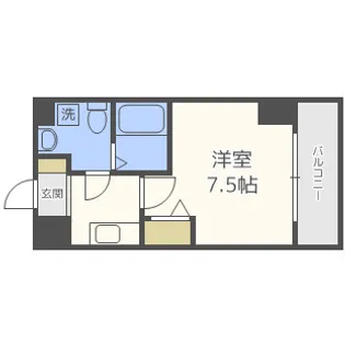 メインステージ西天満T's SQUARE【7階】の間取り