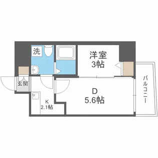 セレニテ上町台【10階】の間取り