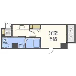 メインステージ西天満T's SQUARE【6階】の間取り