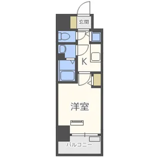 プレサンス難波ヴィータ【4階】の間取り