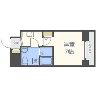 アドバンス心斎橋ラシュレ【14階】の間取り