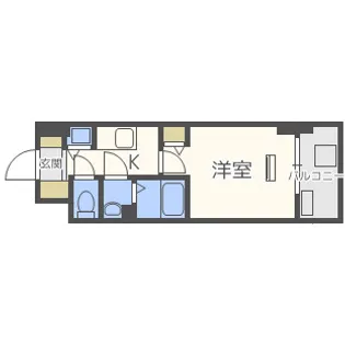 プレサンス難波ヴィータ【7階】の間取り