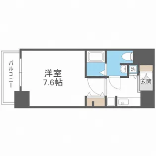 エスライズ東本町【4階】の間取り