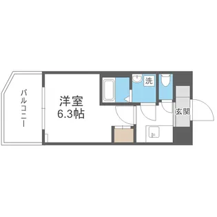 エスリードレジデンス大阪福島サウスフラッツ【12階】の間取り