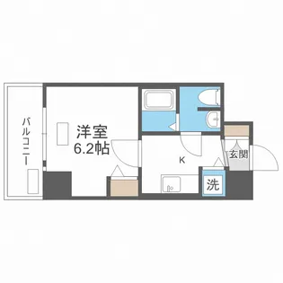 セオリー大阪フルール【5階】の間取り