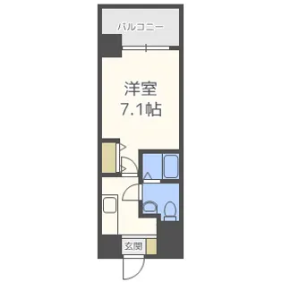 ラクラス新大阪【10階】の間取り