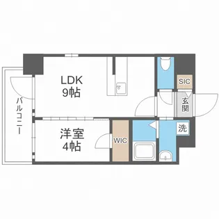 エスリード福島ブレイブ【7階】の間取り