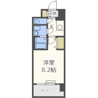 エスプレイスOSAKAベイシティ【5階】の間取り