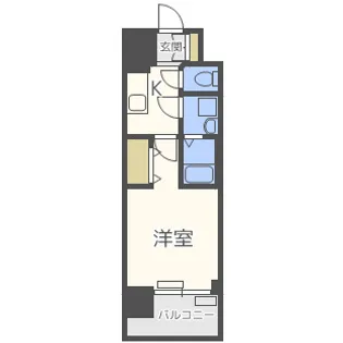 レジュールアッシュ九条【11階】の間取り