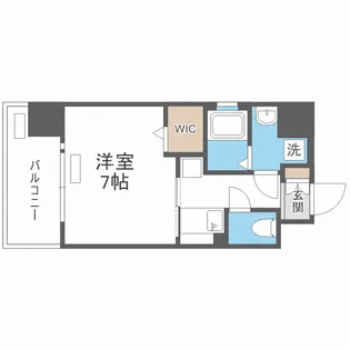 レオンヴァリエ大阪ベイシティⅡ【6階】の間取り