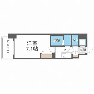 フォーリアライズ大正ソーレ【7階】の間取り