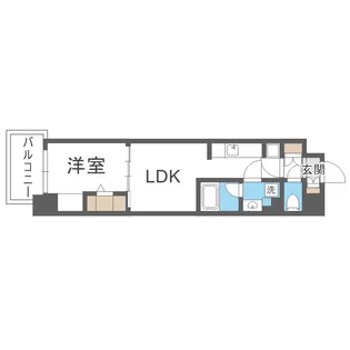 アーバネックス梅田中崎町Ⅱ【8階】の間取り
