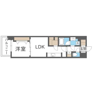 アーバネックス梅田中崎町Ⅱ【8階】の間取り
