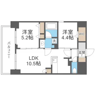 アーバネックス梅田中崎町Ⅱ【7階】の間取り