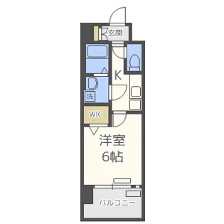 レジュールアッシュ京橋【7階】の間取り