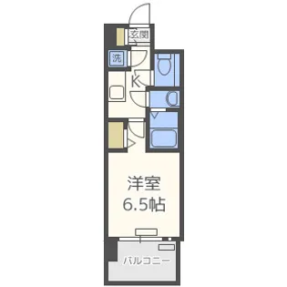 レジュールアッシュ京橋クロスⅡ【4階】の間取り