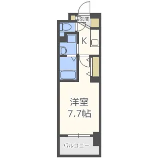 セレニテ心斎橋グランデ【12階】の間取り