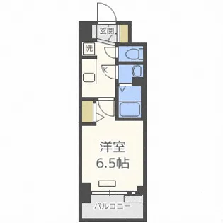 プレサンスOSAKA DOMECITYスクエア【2階】の間取り