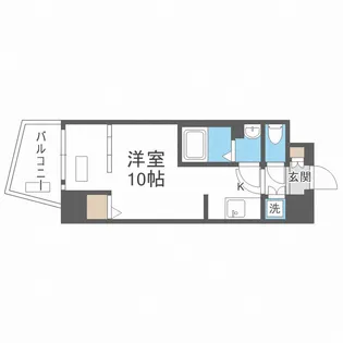 アクアプレイス天王寺Ⅲ【9階】の間取り