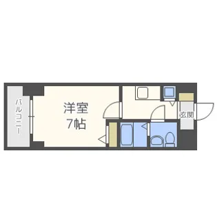 S-RESIDENCE難波Briller【2階】の間取り