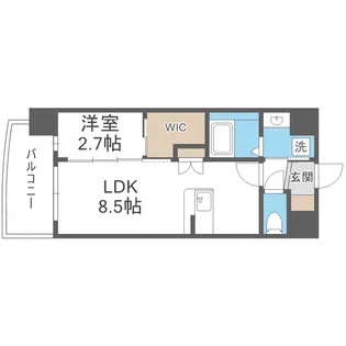 セレニテ東三国ミラク【9階】の間取り