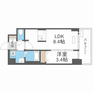 プレサンス新大阪ジェイズ【8階】の間取り
