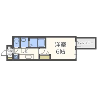 プレサンス心斎橋クオーレ【11階】の間取り