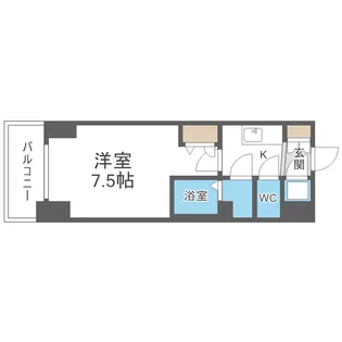 ワールドアイ京町堀【12階】の間取り