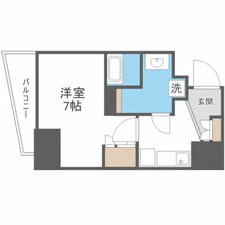 エグゼ阿倍野【13階】の間取り