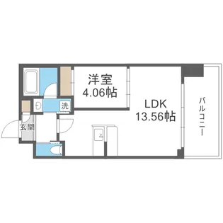 プレジオ弁天町【514号室】の間取り
