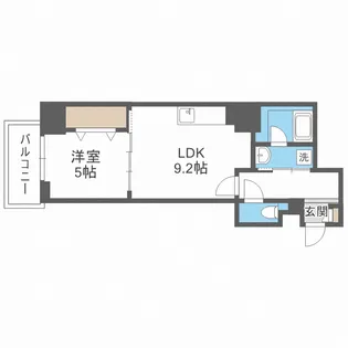 アルデールトモ北堀江【4階】の間取り