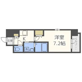 エスリード難波SOUTH【11階】の間取り