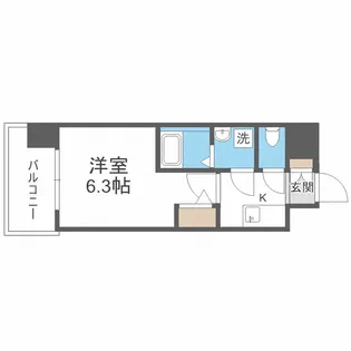 エスリードレジデンス大阪福島シティウエスト【3階】の間取り