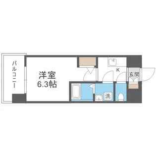 エスリードレジデンス大阪福島シティウエスト【4階】の間取り