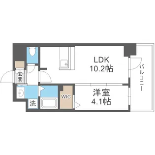S-RESIDENCE東三国amante【7階】の間取り