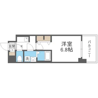 S-RESIDENCE東三国amante【7階】の間取り