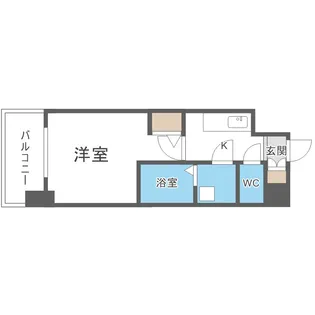 エスリード本町靭公園レジデンス【2階】の間取り