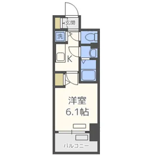 プレサンス新大阪ザ・シティ【2階】の間取り