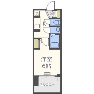 エステムプラザ福島ジェネル【8階】の間取り