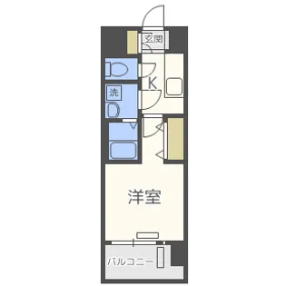 レジュールアッシュ福島レジデンス【3階】の間取り