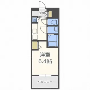 アドバンス大阪グロウス【13階】の間取り
