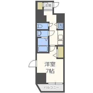 ラピーヌ南堀江レジデンス【8階】の間取り
