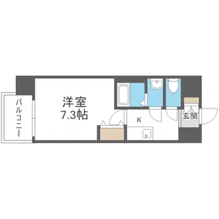 LIVIAZ SHIN-OSAKA Ciel【4階】の間取り