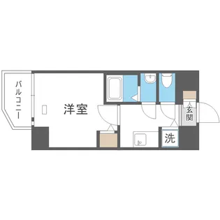エスリード京橋WEST【2階】の間取り