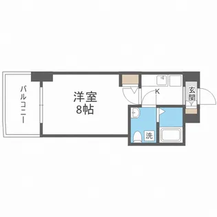 セレニテ桜川駅前プリエ【7階】の間取り